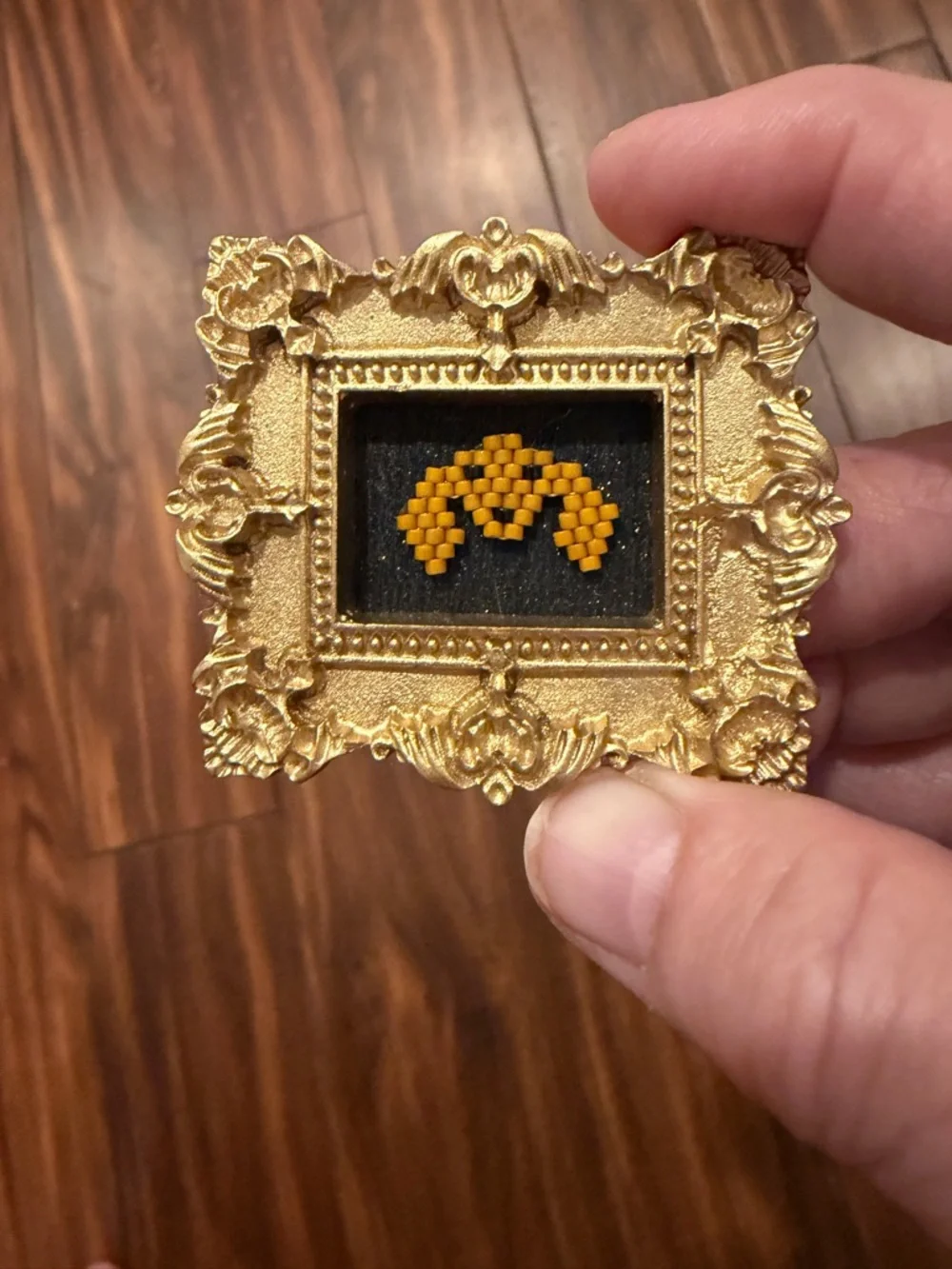 Miniature Beaded Hand Crafted Dachshund Refrigerator Magnet